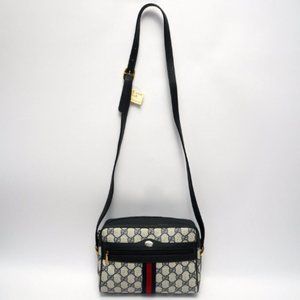 1980's Vintage Gucci Blue Messenger Bag